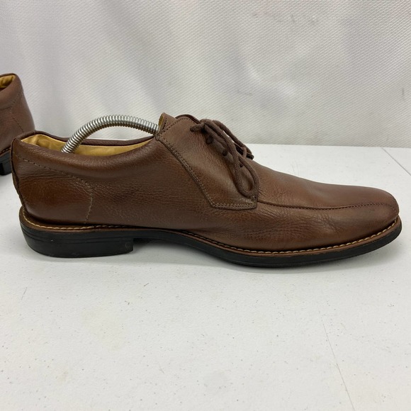 Sandro Moscoloni Oxford Bicycle Toe Brown Pebbled Leather 17007 Mens Size 11D - Picture 4 of 12